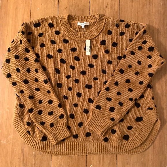 NWT! Madewell Painted Spots Pullover - Picture 4 of 6
